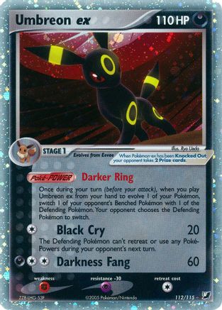 Umbreon ex 112/115 Holofoil [EX: Unseen Forces] Pokemon Single Pokémon