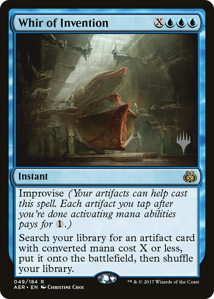 Whir of Invention (PPZNR-049) [Aether Revolt Promos] Foil MTG Single Wizards of the Coast