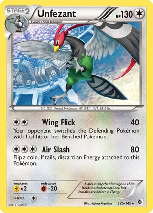 Unfezant (/149) [Boundaries Crossed] Pokemon Single Pokémon