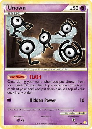 Unown 55/123 [HGSS: Base Set] Pokemon Single Pokémon