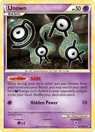 Unown (/90) [HGSS: Undaunted] Pokemon Single Pokémon