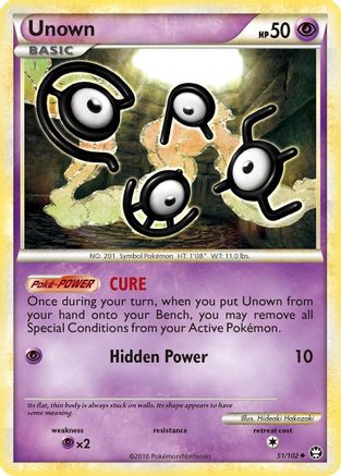 Unown (51/102) [HGSS: Triumphant] Pokemon Single Pokémon