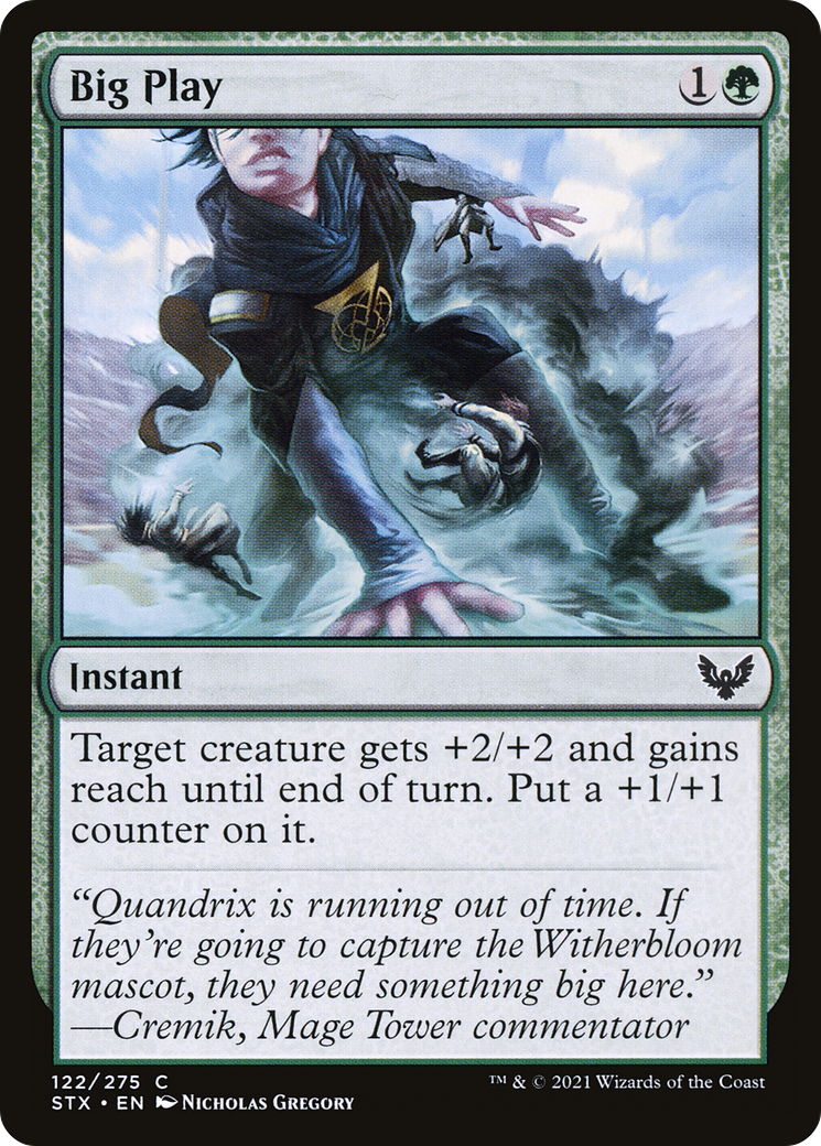 Big Play (STX-122) [Strixhaven: School of Mages] MTG Single Wizards of the Coast