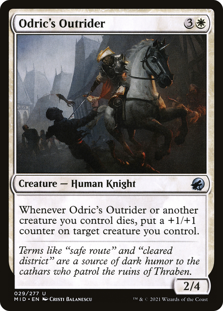 Odric's Outrider (MID-029) [Innistrad: Midnight Hunt] Foil MTG Single Wizards of the Coast