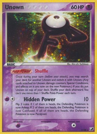 Unown (F) (/115) Holofoil [EX: Unseen Forces] Pokemon Single Pokémon