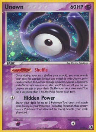 Unown (H) (/115) Holofoil [EX: Unseen Forces] Pokemon Single Pokémon