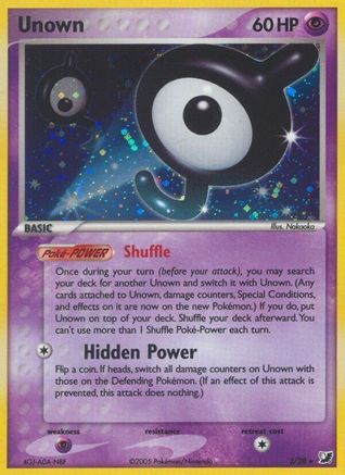 Unown (J) (/115) Holofoil [Unseen Forces] Pokemon Single Pokémon