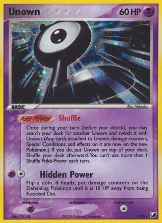 Unown (L) (/115) Holofoil [EX: Unseen Forces] Pokemon Single Pokémon