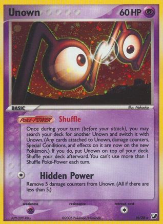 Unown (N) (/115) Holofoil [EX: Unseen Forces] Pokemon Single Pokémon