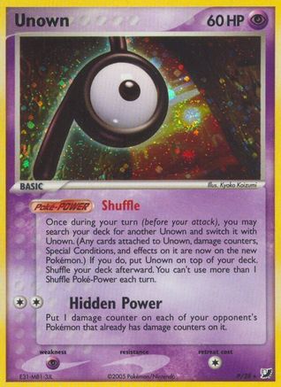 Unown (P) (/115) Holofoil [EX: Unseen Forces] Pokemon Single Pokémon