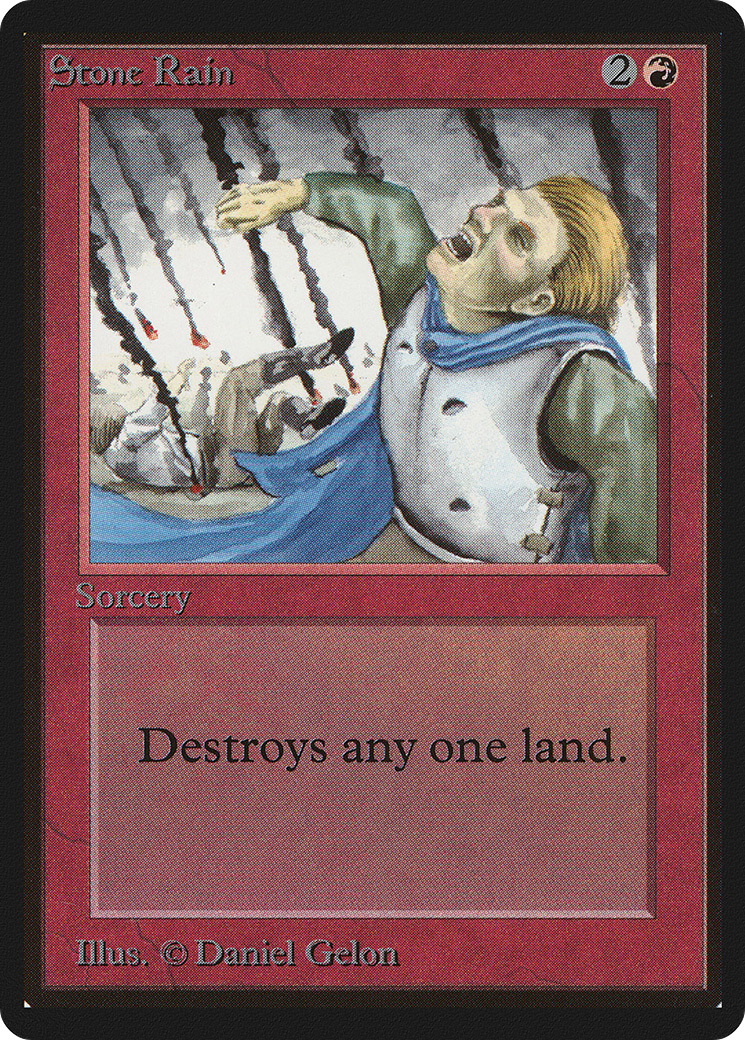 Stone Rain (LEB-178) [Oldschool] Limited Edition Beta MTG Single Wizards of the Coast