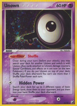 Unown (Q) (/115) Holofoil [EX: Unseen Forces] Pokemon Single Pokémon