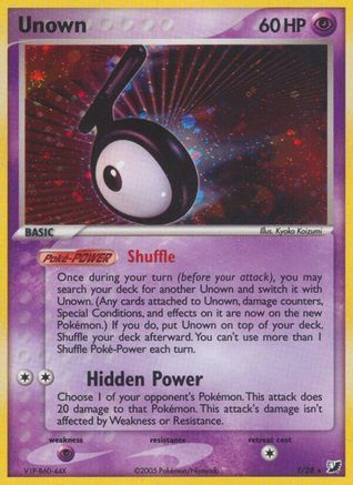 Unown (T) (/115) Holofoil [EX: Unseen Forces] Pokemon Single Pokémon