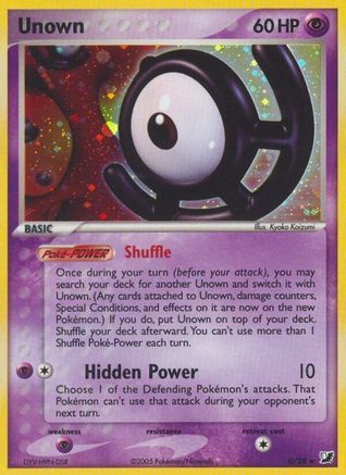Unown (U) (/115) Holofoil [EX: Unseen Forces] Pokemon Single Pokémon