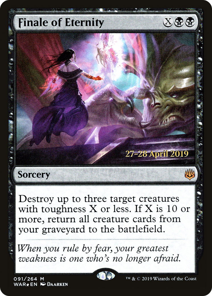 Finale of Eternity (PRE-091) [War of the Spark Promos] Foil MTG Single Wizards of the Coast