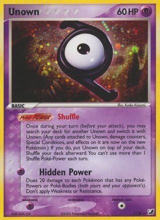 Unown (Z) (/115) Holofoil [EX: Unseen Forces] Pokemon Single Pokémon