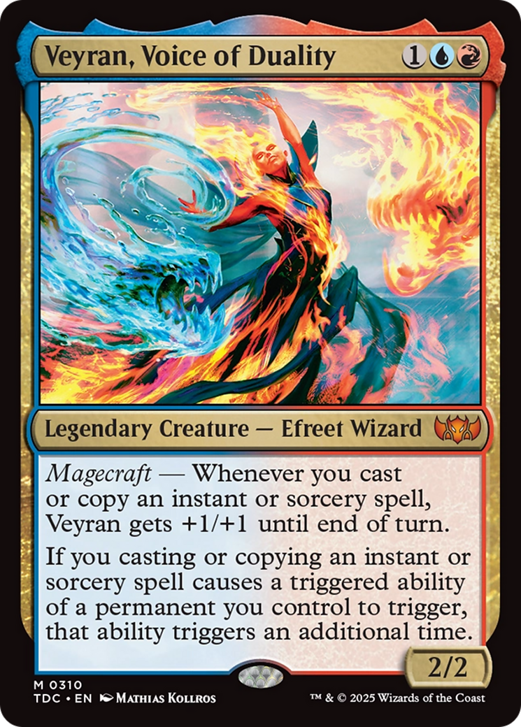 Veyran, Voice of Duality (TDC-310) [Commander: Tarkir: Dragonstorm] MTG Single Wizards of the Coast