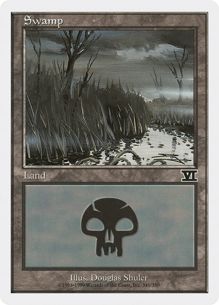 Swamp (6ED-341) [Classic Sixth Edition] MTG Single Wizards of the Coast