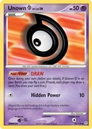 Unown [D] (68/130) [DP: Base Set] Pokemon Single Pokémon