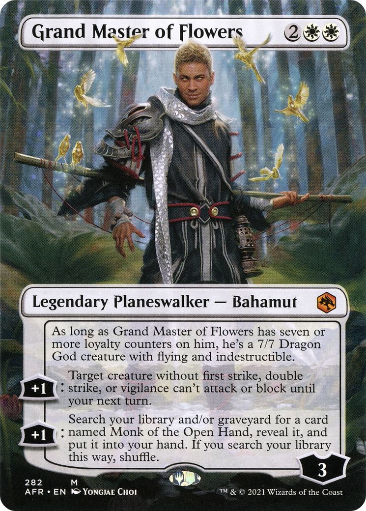 Grand Master of Flowers (AFR-282) [Adventures in the Forgotten Realms] (Borderless) MTG Single Wizards of the Coast