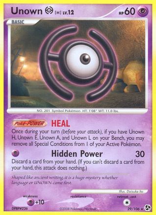 Unown [H] (/106) Reverse Holofoil [DP: Great Encounters] Pokemon Single Pokémon