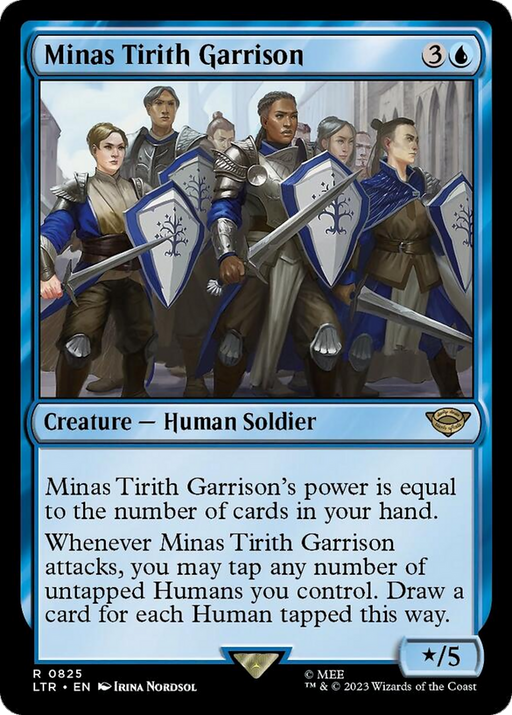 Minas Tirith Garrison (LTR-825) [The Lord of the Rings: Tales of Middle-earth] MTG Single Wizards of the Coast