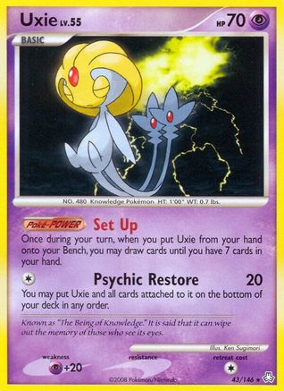 Uxie (43/146) Reverse Holofoil [DP: Legends Awakened] Pokemon Single Pokémon