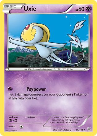 Uxie (/101) [BW: Plasma Blast] Pokemon Single Pokémon