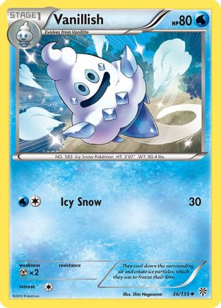 Vanillish (/135) Reverse Holofoil [BW: Plasma Storm] Pokemon Single Pokémon