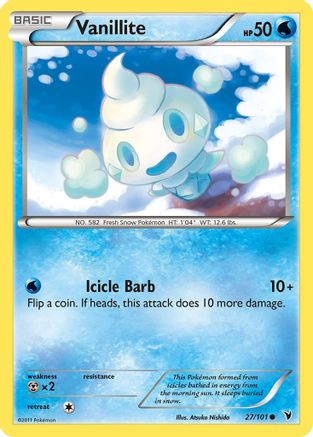 Vanillite (/101) [BW: Noble Victories] Pokemon Single Pokémon