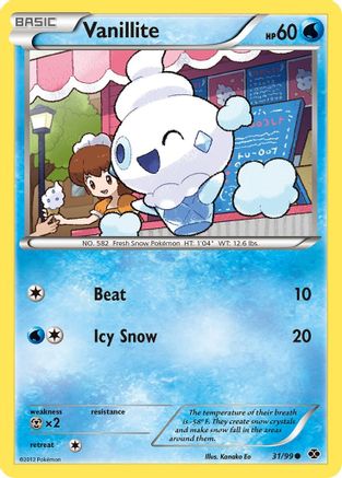 Vanillite (/99) Reverse Holofoil [BW: Next Destinies] Pokemon Single Pokémon
