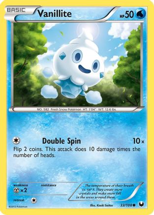 Vanillite (/108) Reverse Holofoil [BW: Dark Explorers] Pokemon Single Pokémon