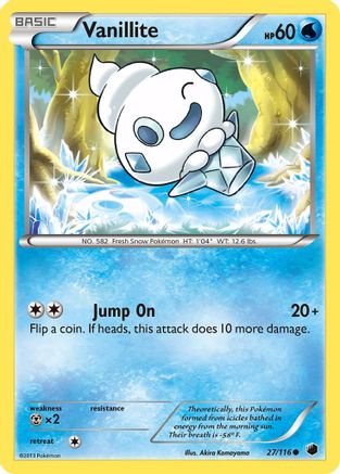 Vanillite (/116) Reverse Holofoil [BW: Plasma Freeze] Pokemon Single Pokémon