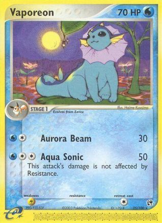 Vaporeon (/100) Reverse Holofoil [EX: Sandstorm] Pokemon Single Pokémon