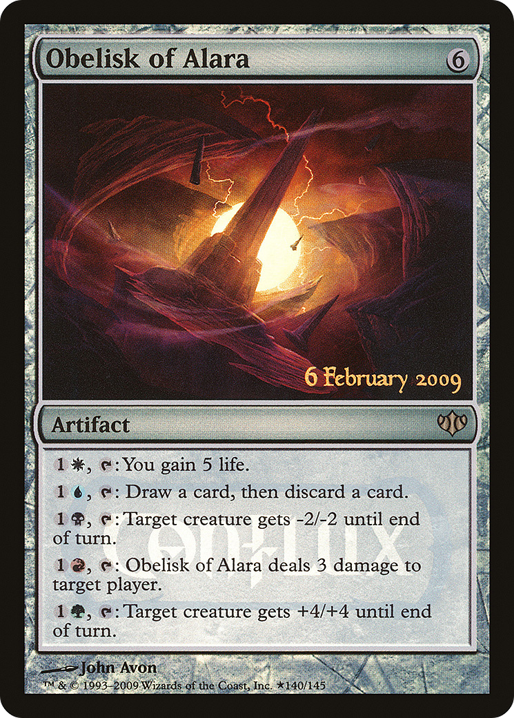 Obelisk of Alara (LARP-140★) [Conflux Promos] Foil MTG Single Wizards of the Coast