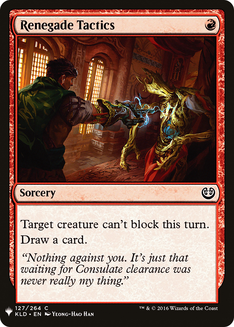 Renegade Tactics (LIST-KLD-127) [Mystery Booster] The List MTG Single Wizards of the Coast