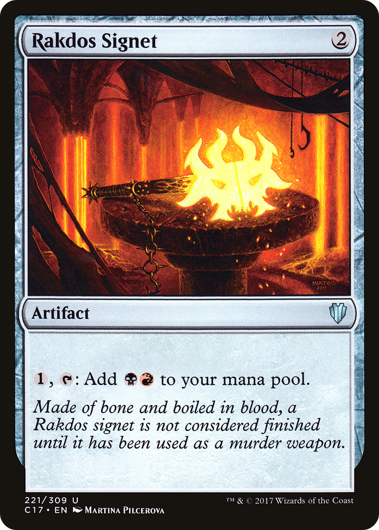 Rakdos Signet (C17-221) [Commander 2017] MTG Single Wizards of the Coast