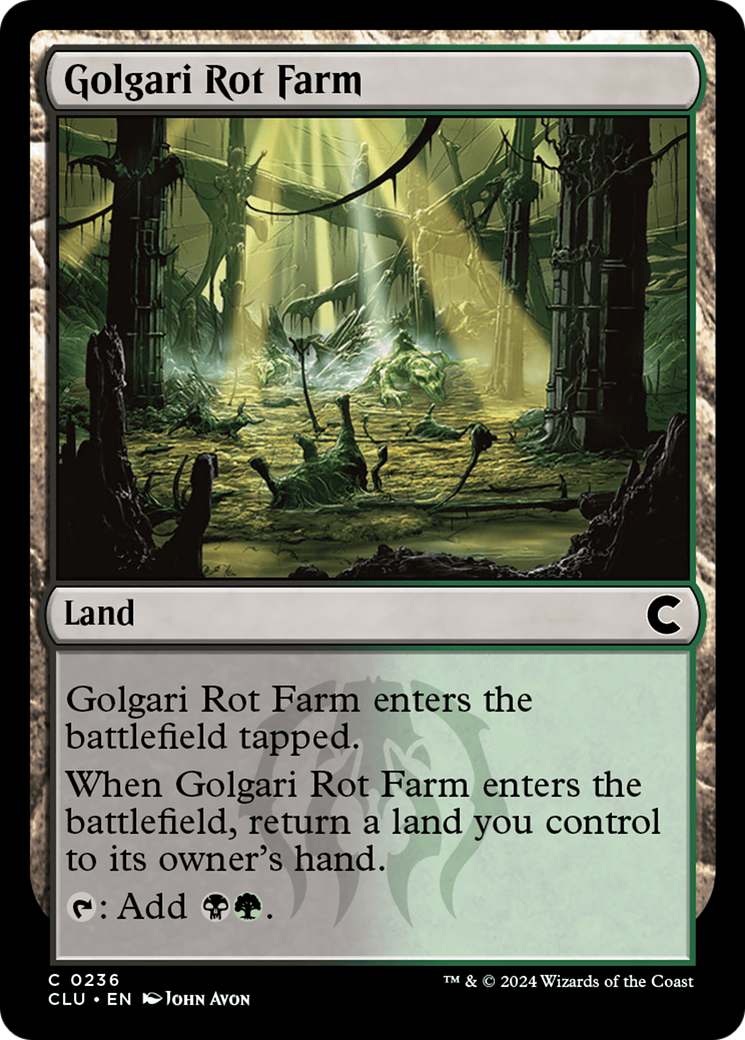 Golgari Rot Farm [Ravnica: Clue Edition] MTG Single Magic: The Gathering