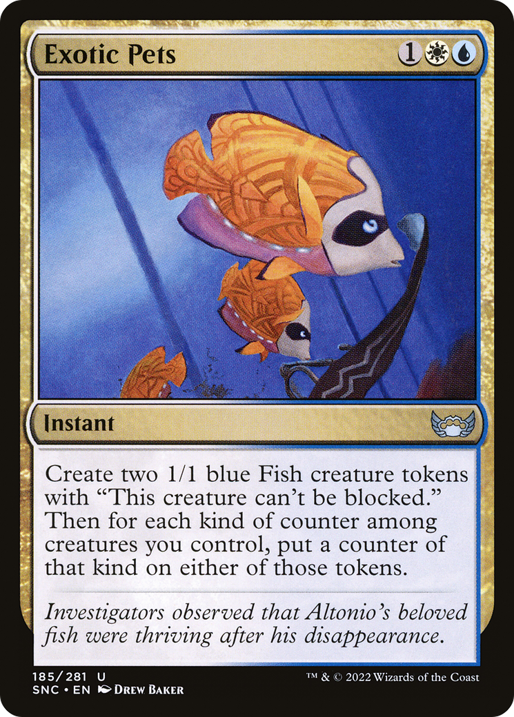 Exotic Pets (SNC-185) [Streets of New Capenna] Foil MTG Single Wizards of the Coast