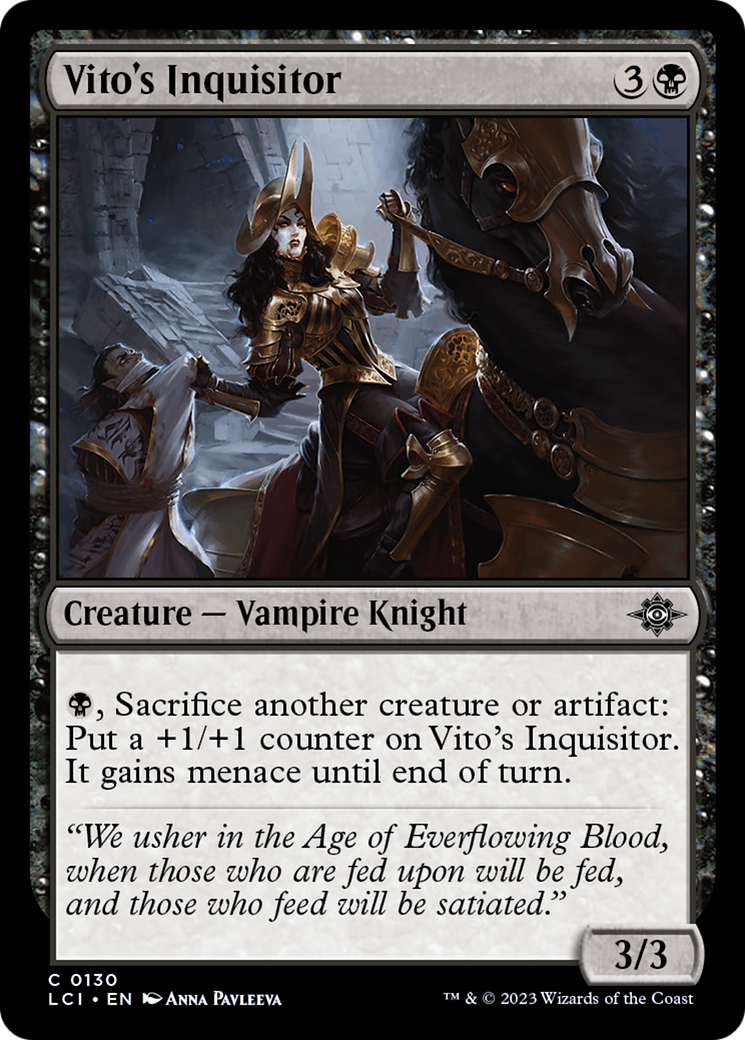 Vito's Inquisitor (LCI-130) [The Lost Caverns of Ixalan] MTG Single Wizards of the Coast