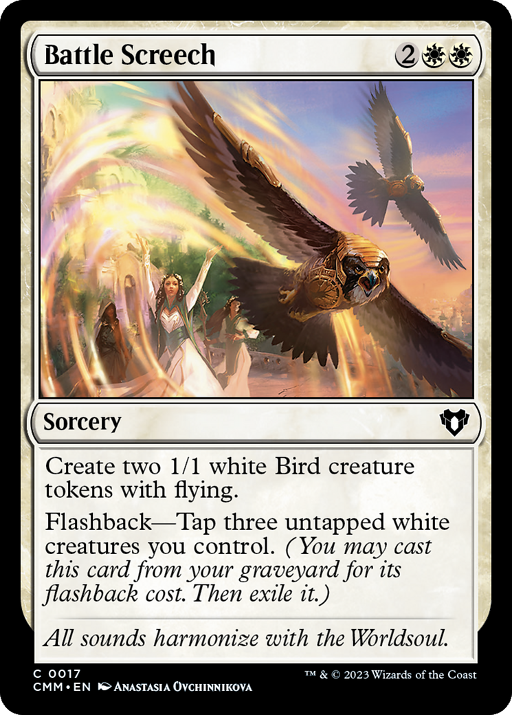Battle Screech (CMM-017) [Commander Masters] MTG Single Wizards of the Coast