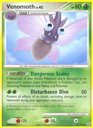 Venomoth (/132) Reverse Holofoil [DP: Secret Wonders] Pokemon Single Pokémon