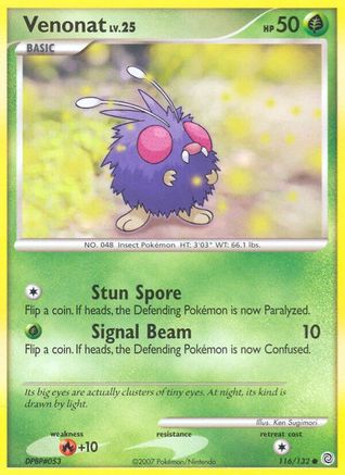 Venonat 116/132 [DP: Secret Wonders] Pokemon Single Pokémon
