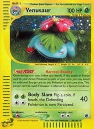 Venusaur (30) (/165) Reverse Holofoil [Vintage: Expedition] Pokemon Single Pokémon