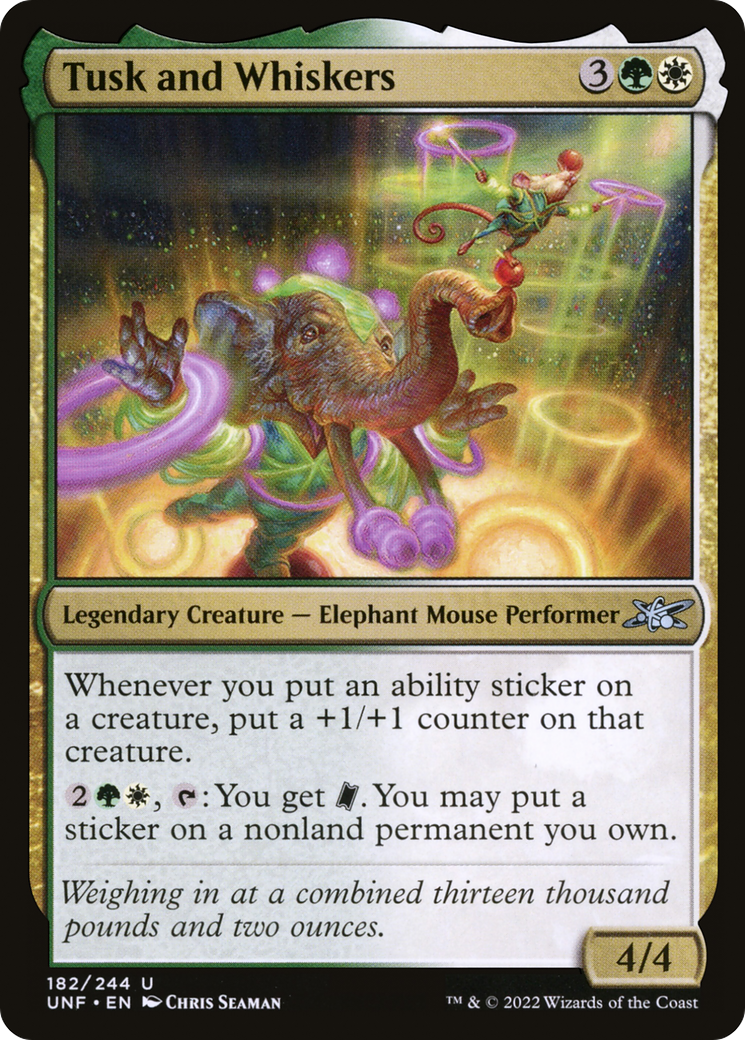 Tusk and Whiskers (UNF-182) [Unfinity] MTG Single Wizards of the Coast