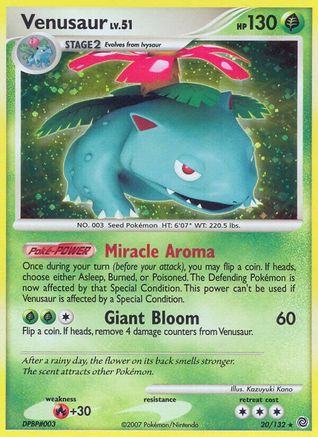 Venusaur (20/132) Reverse Holofoil [Secret Wonders] Pokemon Single Pokémon