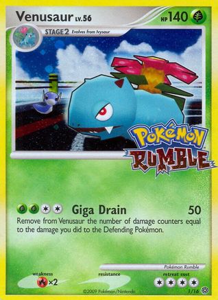 Venusaur (/16) Holofoil [Misc: Rumble] Pokemon Single Pokémon