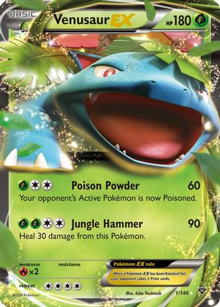 Venusaur EX 1/146 Holofoil [XY: Base Set] Pokemon Single Pokémon