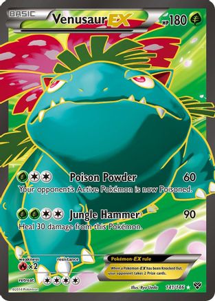 Venusaur EX (141 Full Art) 141/146 Holofoil [XY: Base Set] Pokemon Single Pokémon