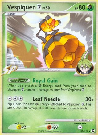 Vespiquen E4 (/111) Reverse Holofoil [Platinum: Rising Rivals] Pokemon Single Pokémon